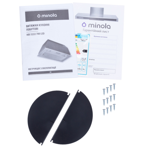 Вытяжка встраиваемая Minola HBI 5222 BLF 700 LED - 8