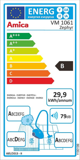 Пилосос з мішком Amica VM1061 - 4