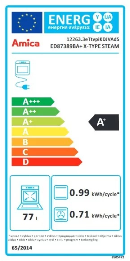 Духова шафа Amica ED97632BA+ X-TYPE STEAM - 3