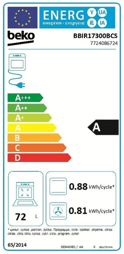 Встраиваемый духовой шкаф Beko BBIR 17300 BCS - 4