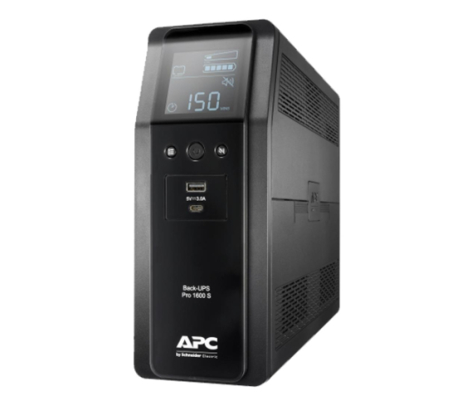 Лінійно-інтерактивне ДБЖ APC Back-UPS Pro 1500 (1600VA/960W, 8xIEC, AVR, LCD) (BR1600SI) - 1