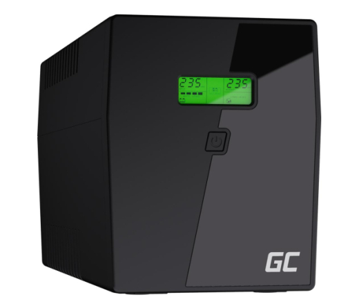 Линейно-интерактивное ИБП Green Cell UPS (1500VA/900W, 4x Schuko, AVR, LCD) (UPS04) - 1