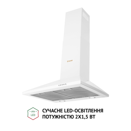 Витяжка купольна Perfelli K 6210 WH 700 LED - 2