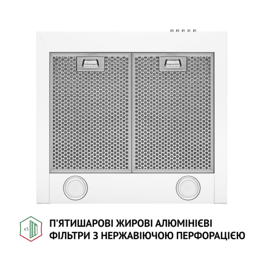 Витяжка купольна Perfelli K 5210 WH 700 LED - 4