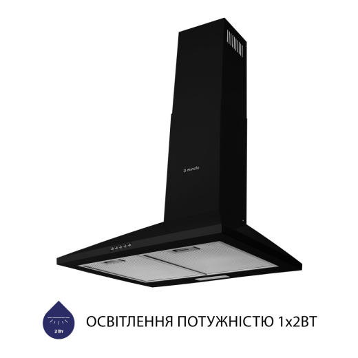 Вытяжка купольная Minola HK 6614 BL 1000 LED - 2