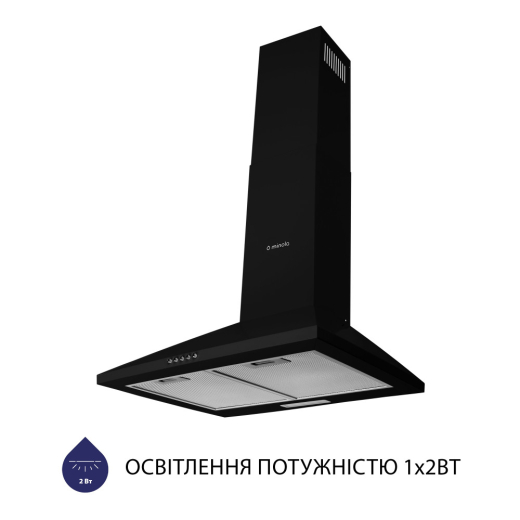 Вытяжка купольная Minola HK 5614 BL 1000 LED - 2