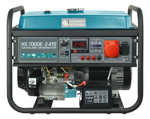 Бензиновый генератор Konner&Sohnen KS 7000E-3 ATS - 1
