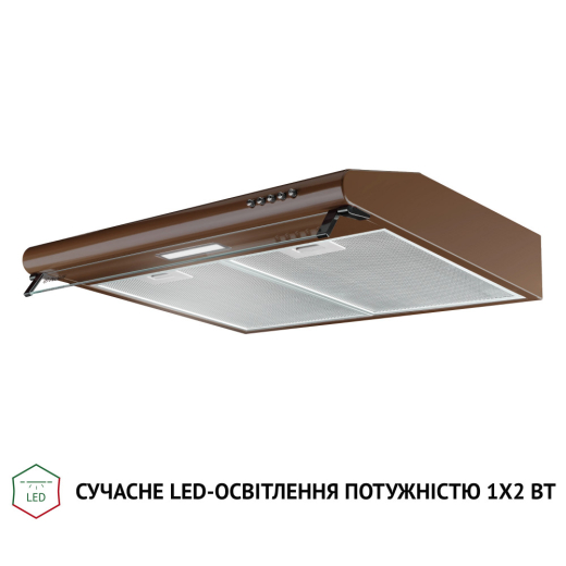 Вытяжка плоская Perfelli PL 6144 Dark BR LED - 3