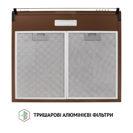 Вытяжка плоская Perfelli PL 6144 Dark BR LED - 6