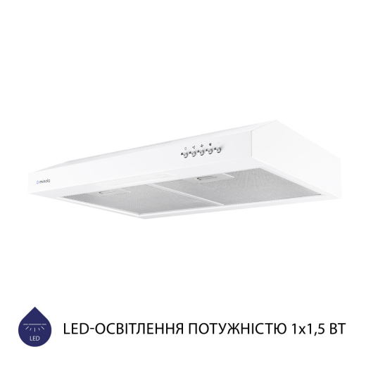 Витяжка плоска Minola HPL 512 WH - 3