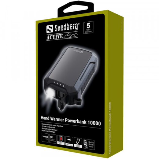 Повербанк Sandberg Hand Warmer 10000mAh 1W LED (420-65) - 3