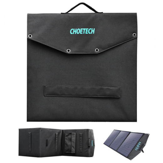 Солнечная панель для  УМБ Choetech 120W (177x53см) 1x120W,1*USB QC3.0 18W,1*USB-C PD3.0 60W, 1xUSBA 12W (SC008) - 4
