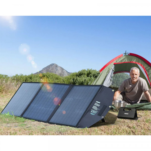 Солнечная панель для  УМБ Choetech 120W (177x53см) 1x120W,1*USB QC3.0 18W,1*USB-C PD3.0 60W, 1xUSBA 12W (SC008) - 6