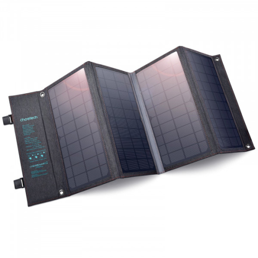 Солнечная панель для повербанка Choetech 36W Type-C PD 3.0 20W Max + QC 3.0 18W Max (SC006) - 1