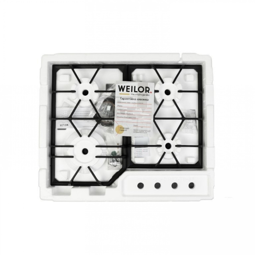 Варильна поверхня WEILOR GG 604 WH - 10
