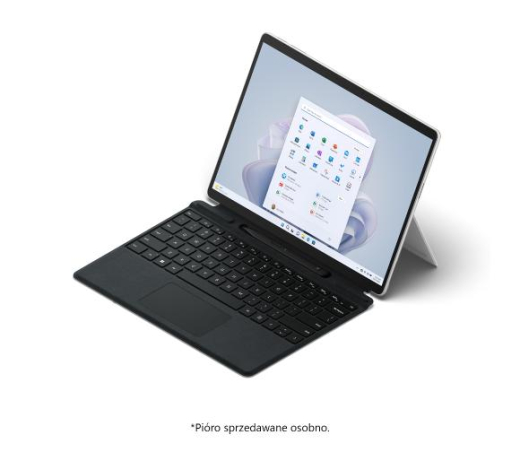 Ноутбук Microsoft Surface Pro 9 13" i5-1235U - 8GB RAM - 256GB - Win11 - platinum + keyboard - black (QEZ-00004 8XA-00007) - 3