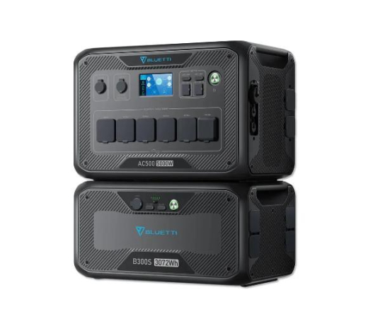 Зарядна станція Bluetti AC500 + battery module B300 3072Wh - 1