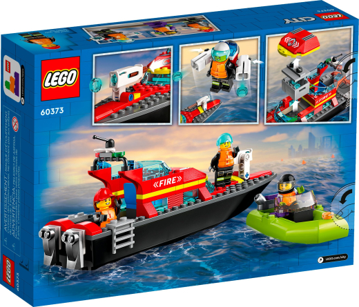Конструктор Човен пожежної бригади LEGO City 60373 - 10