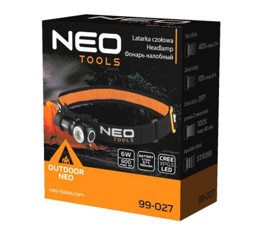 Фонарь налобный Neo Tools 99-027 - 7