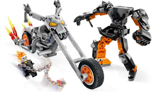 Конструктор LEGO Super Heroes Примарний Вершник: робот і мотоцикл (76245) - 4