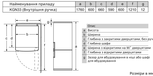 Холодильник Bosch KGN33NL206 - 8