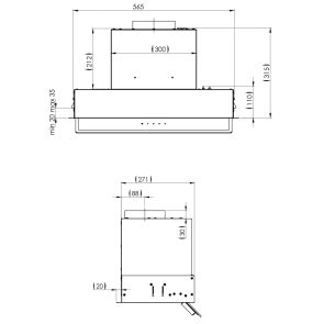 Вытяжка встраиваемая Kernau KBH 2160 B - 4