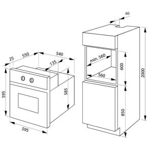 Вбудована духова шафа Amica ES37512B Fine - 9
