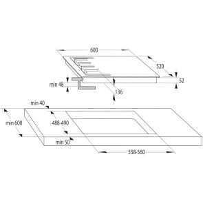 Варочная поверхность Gorenje GTW6D42AB - 2