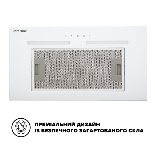 Витяжка Interline SWAY WH A/60 GL/S - 4
