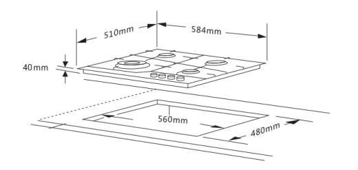 Варильна поверхня Interline SGV 664 FGT BA - 9