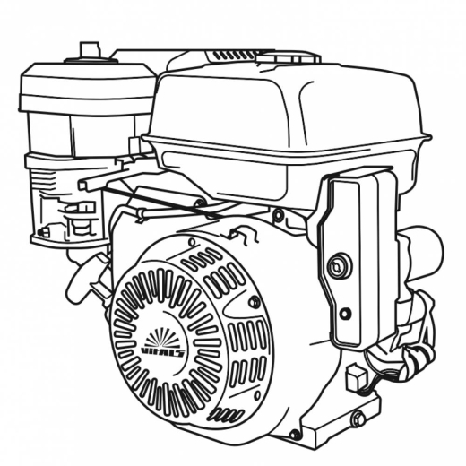 Двигатель бензиновый Vitals GE 13.0-25s - 1