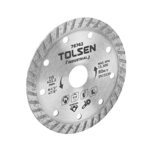 Диск алмазный турбо Tolsen 125×22.2 мм (76743) - 1