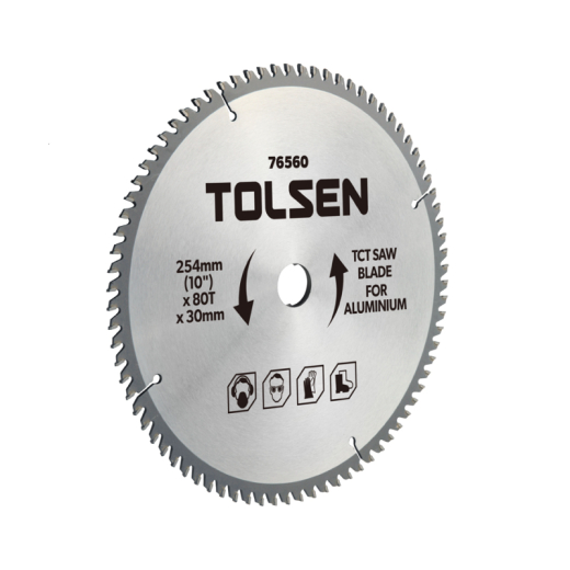 Диск пильный с ТВС напайками по алюминию Tolsen 305 мм (76570) - 1