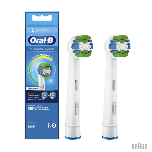 Насадка для електричної зубної щітки BRAUN Oral-B Precision Clean EB20RB CleanMaximiser (2) - 1