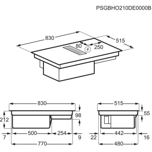 Варильна поверхня Electrolux KCC85450 - 11