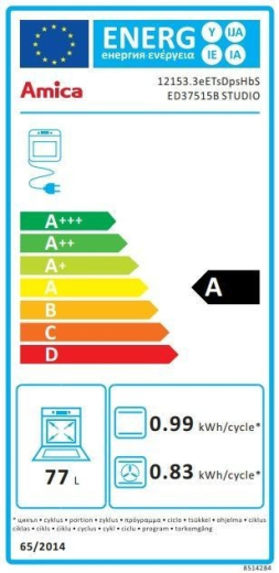 Вбудована духова шафа AMICA ED37515B Studio - 6