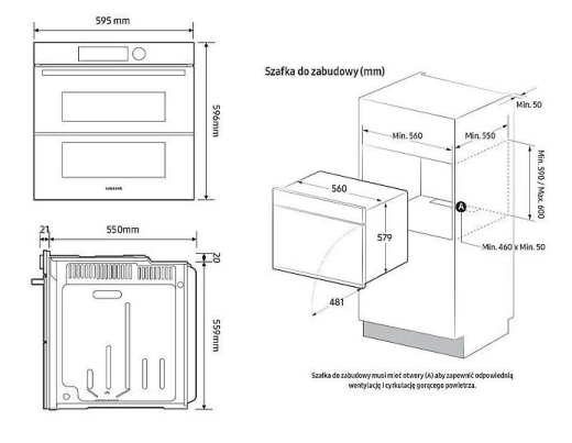 Духовой шкаф Samsung NV7B6685BAK - 7