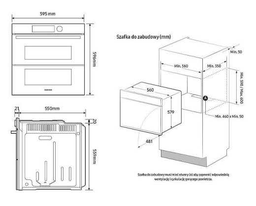 Духовой шкаф Samsung NV7B5745PAK - 6