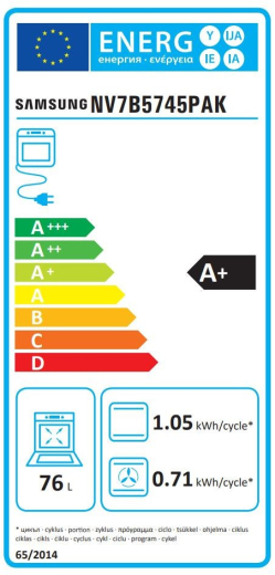 Духовой шкаф Samsung NV7B5745PAK - 7