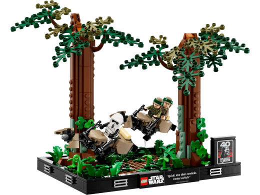 LEGO Конструктор Star Wars Діорама «Погоня на спідері на Ендорі» - 1