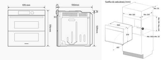 Вбудована духова шафа Samsung NV7B45251AK - 8