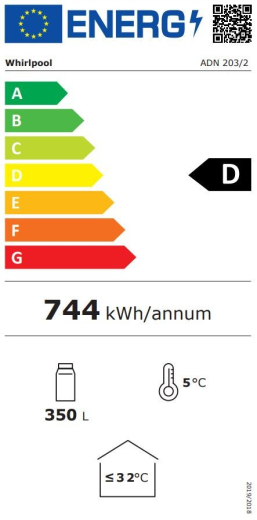 Холодильна шафа-вітрина Whirlpool ADN 203/2 - 2