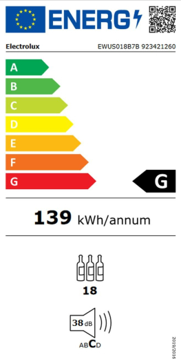 Встроенный винный шкаф Electrolux EWUS018B7B - 7