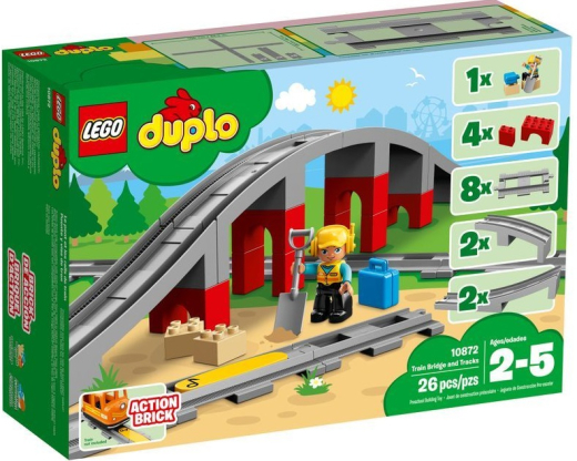 LEGO Конструктор DUPLO Залізничний міст і рейки - 1