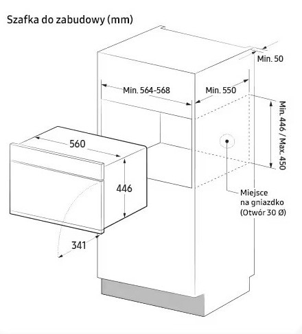 Вбудована духова шафа Samsung NQ5B6753CAA - 6