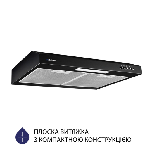 Плоска витяжка Minola HPL 512 BL - 2