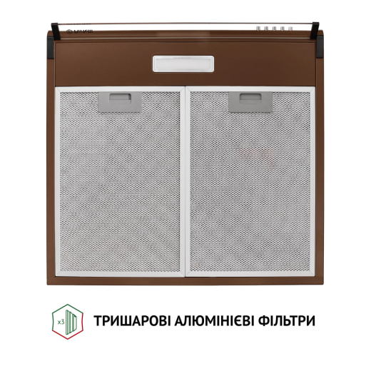 Витяжка плоска Perfelli PL 5144 Dark BR LED - 7