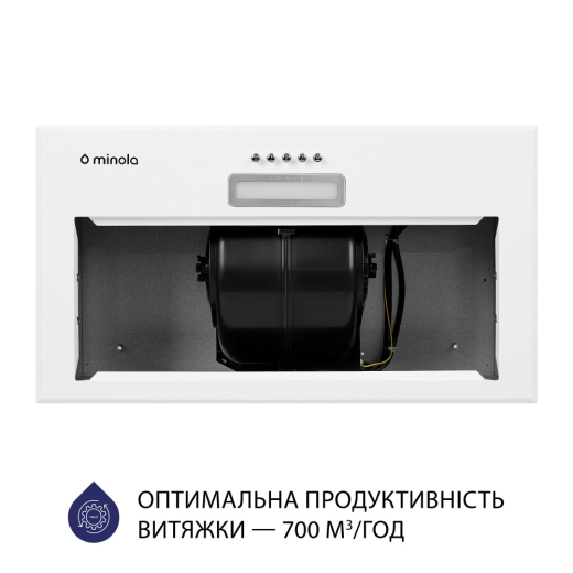 Вытяжка полновстроенная Minola HBI 5214 WH 700 LED - 5