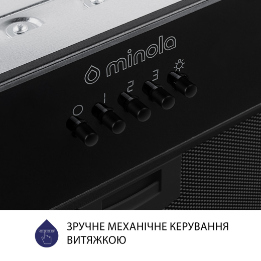 Вытяжка полновстраиваемая Minola HBI 52622 BL GLASS 700 LED - 7