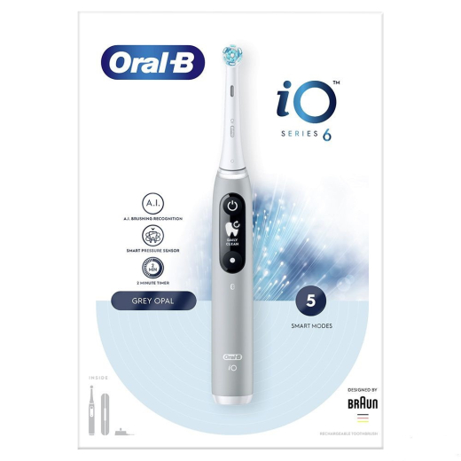 Зубная щетка BRAUN Oral-B iO Series 6 iOM6.1A6.1K Grey Opal - 3